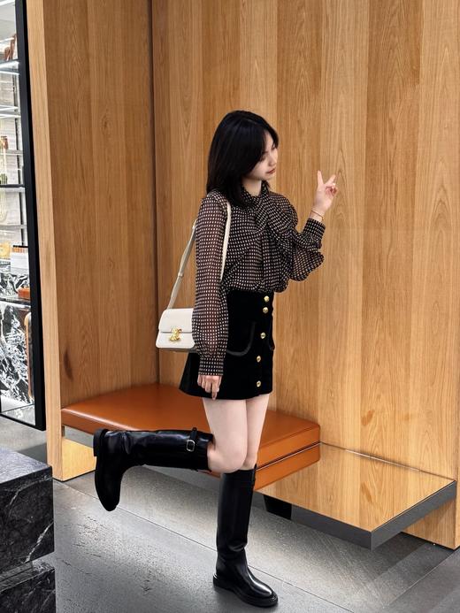 赛琳 秋冬新品复古平跟高靴 这一季好看的款式真的是很多（ZX*DBG） 商品图6