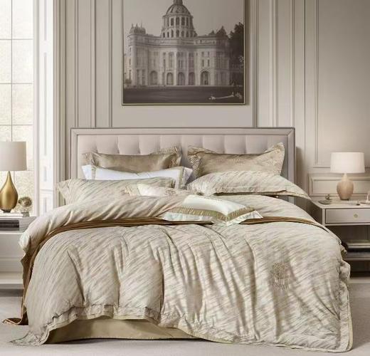 【6楼】富安娜床单四件/极光变奏曲，牌牌价9800/10800，活动价3699/3999元 商品图0