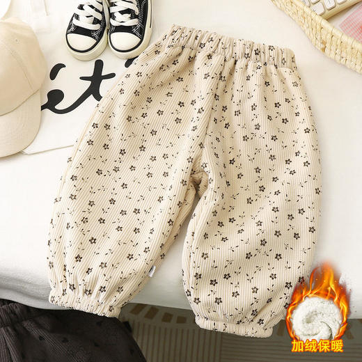 冬季宝宝男童儿童裤子女童卫裤加绒裤童裤新款保暖裤童装加厚外穿 商品图2