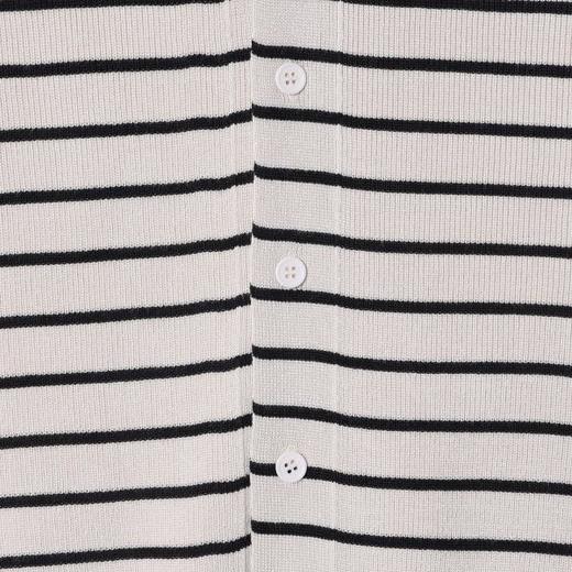 82510SDSA男士秋冬新款痞帅男装时尚简约撞色条纹翻领纽扣开衫针织毛衣 商品图3