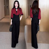 时尚套装女2025秋季新款时髦洋气显瘦长袖打底衫阔腿裤气质两件套 商品缩略图2