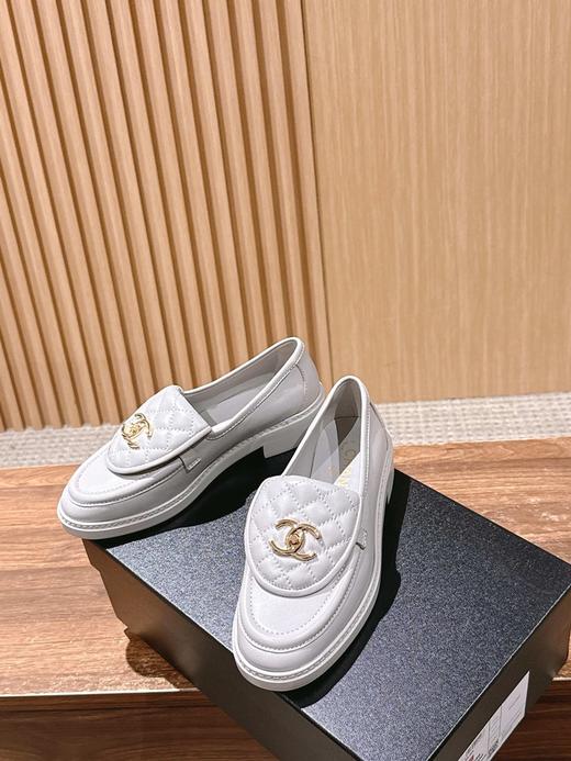 香奈儿 中古菱格 经典复古羊皮乐福鞋(DBG) 商品图2