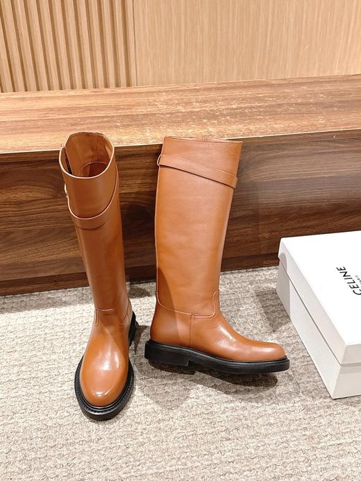 赛琳 秋冬新品复古平跟高靴 这一季好看的款式真的是很多（ZX*DBG） 商品图4