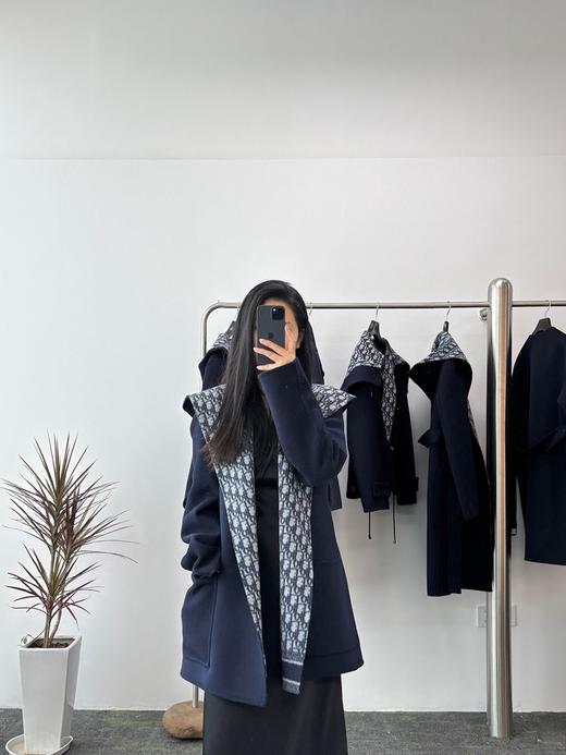 迪奥 经典双面浴袍连帽大衣 中长款（SZX） 商品图5