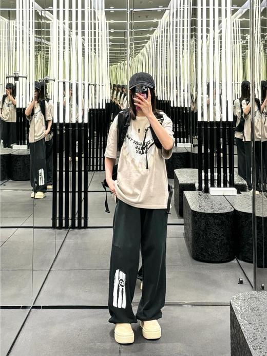 马吉拉简约刷漆日历数字阔腿宽松卫裤 商品图2