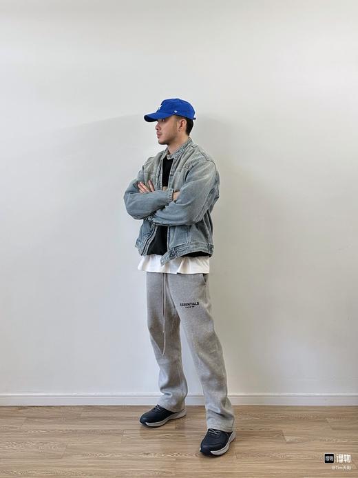 FEAR OF GOD ESSENTIALS FOG胸口后背植绒男女情侣明星同款秋冬长裤直筒卫裤（BG） 商品图1