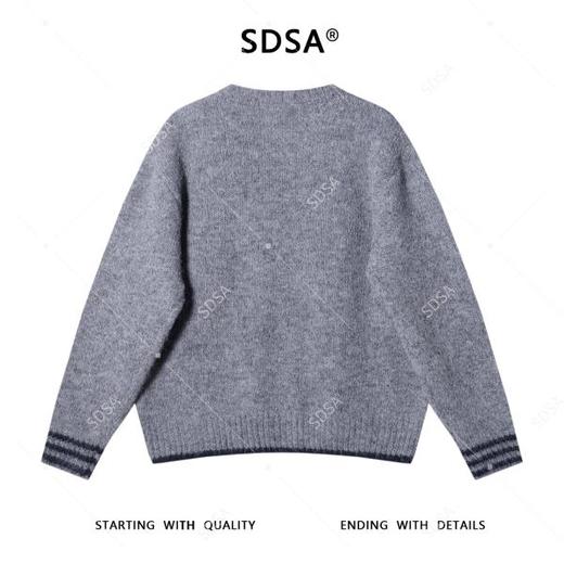 42629SDSA男士秋冬新款痞帅男装韩版潮牌简约撞色圆领针织衫毛衣百搭 商品图5