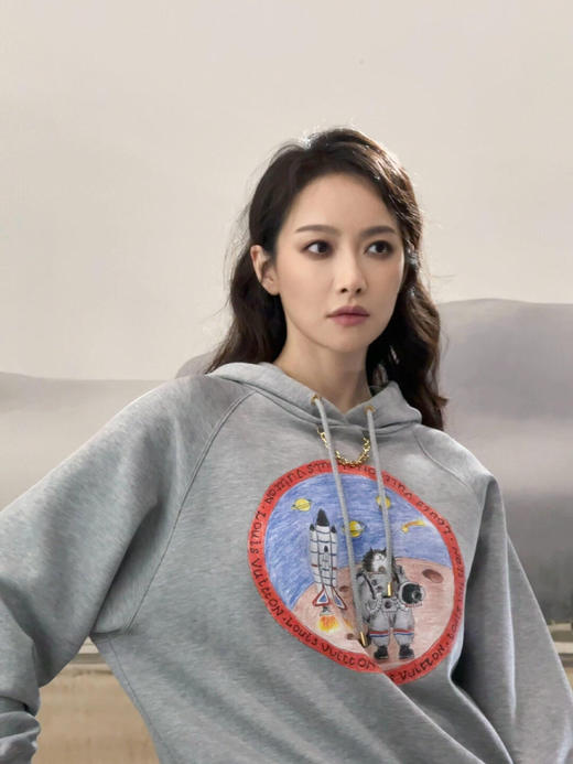 驴家 25FW秋冬新款 链条印花连帽卫衣(DQJ*MM) 商品图0