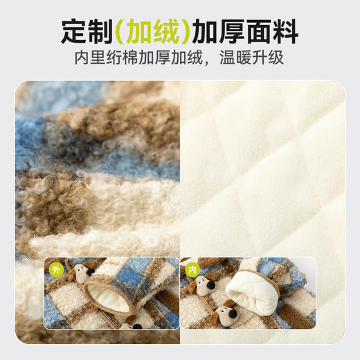 嘟嘟家儿童外套冬款男童夹棉上衣女童时尚格子冬装宝宝百搭大衣潮★⭐️ 商品图3