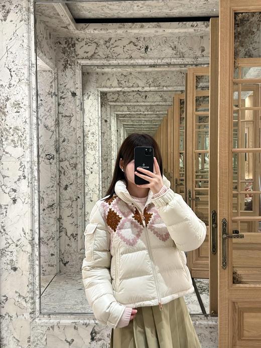 Moncler 25Fw秋冬新款 Megara毛线刺绣面包服短羽绒服(DQJ*MM) 商品图3