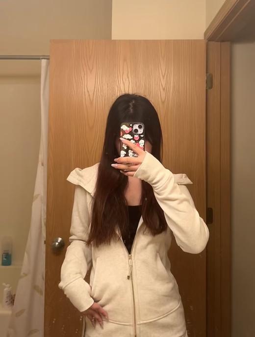 露露 极简风合身开衫拉链纯色加绒舒适简约百搭外套 （EJ） 商品图12