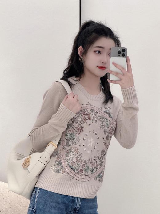 迪奥 25FW秋冬新款 星座刺绣羊绒针织套头衫（DQJ*MM） 商品图1