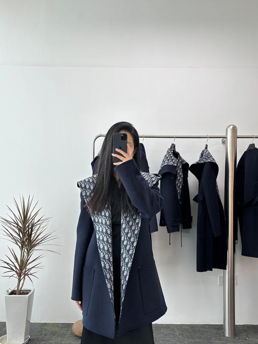 迪奥 经典双面浴袍连帽大衣 中长款（SZX） 商品图1