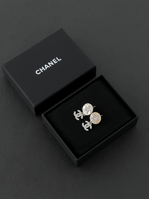 香奈儿 徽标缀饰设计耳环男女同款情侣款-（XK） 商品图7