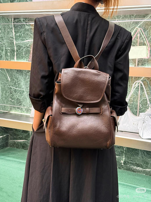 拔草黑石！Gr*tto腋下软包~  意大利进口水洗植鞣小牛皮斜挎包/双肩背包 商品图13