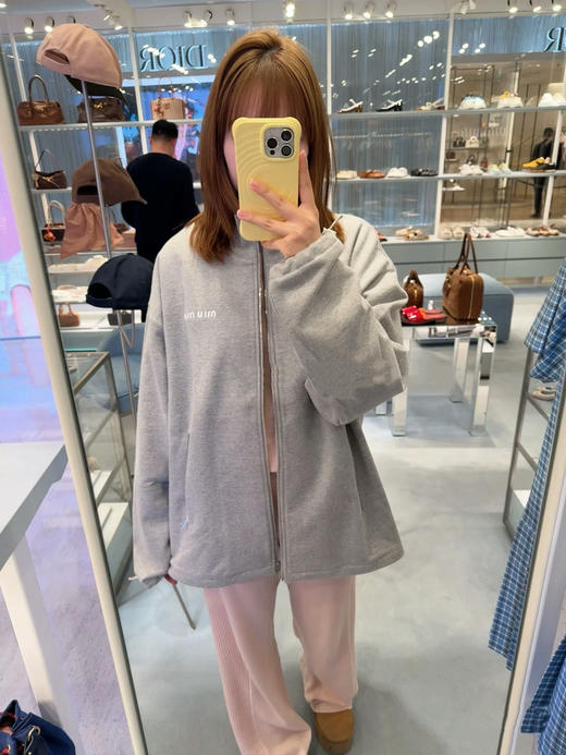 缪缪 25早秋新款拉链卫衣 订织订染秘鲁ROW御用面料 （TM） 商品图6