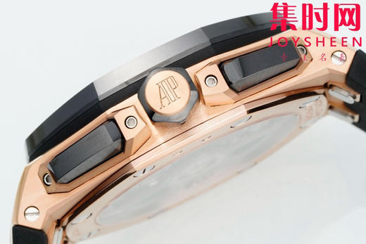 APS新品爱彼皇家橡树离岸型26420系列 APS26420 玫金黑陶瓷 4401机 男士腕表 商品图6