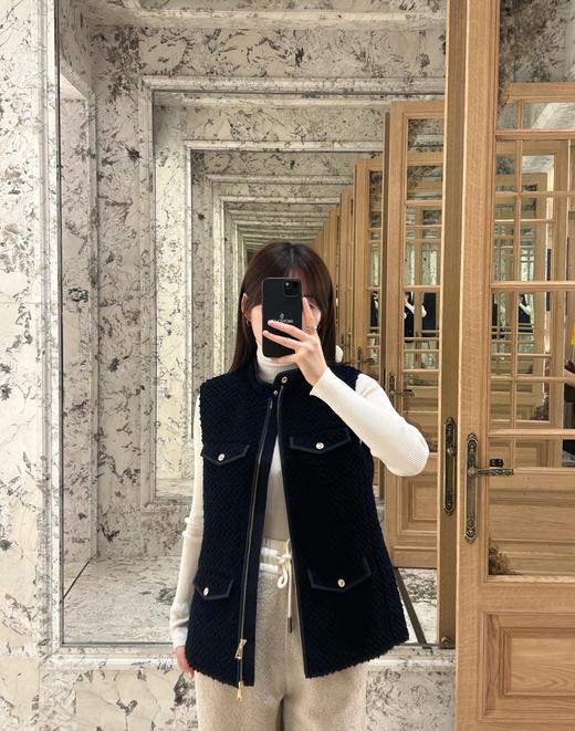 蒙口 25Fw秋冬新款 羊毛粗花呢羽绒马甲(DQJ*MM) 商品图0