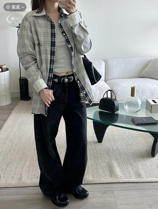 马吉拉  双面格子衬衣（SS） 商品图1