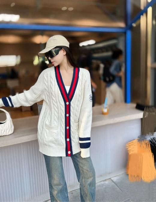 古驰 25早秋新款织带绞花针织开衫（TM） 商品图5