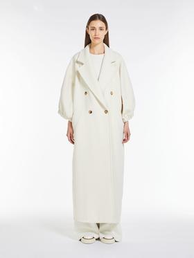 MaxMara  泡泡袖简约翻领纯色大衣（HY）