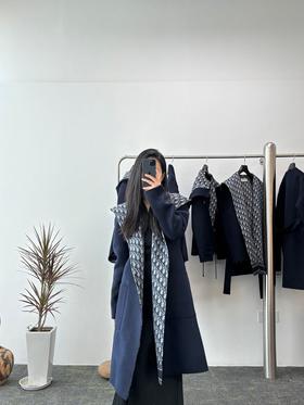 迪奥 经典双面浴袍连帽大衣 长款（SZX）