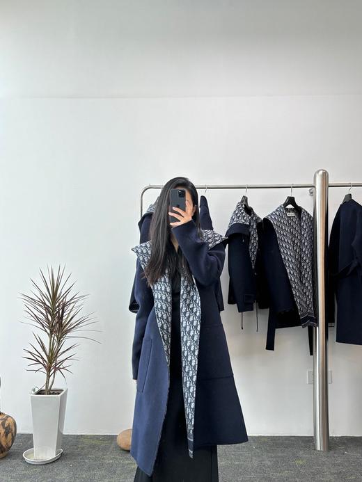 迪奥 经典双面浴袍连帽大衣 长款（SZX） 商品图0