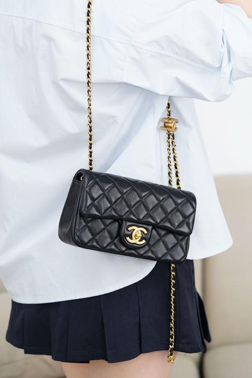 香奈儿 25B 双C链条CF大mini 黑色 25B系列大爆款🎉（LZ） 商品图8
