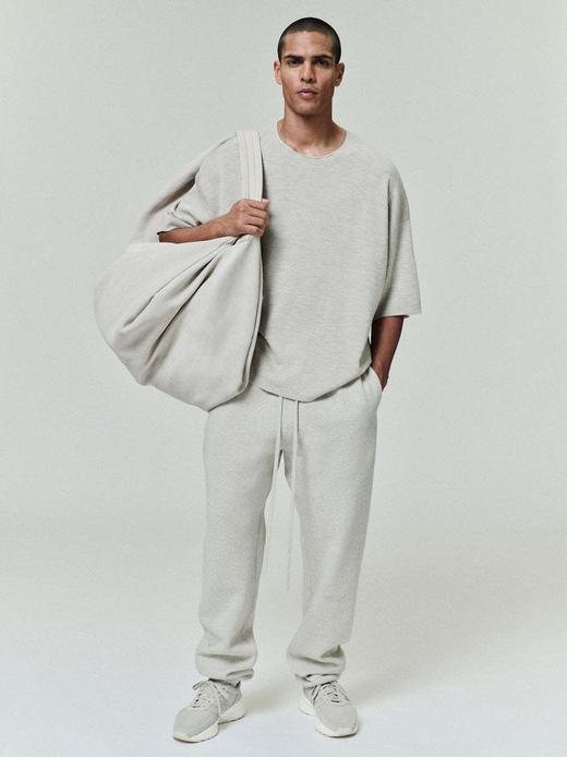 Fear of God Essentials SS25 Vintage Fleece Sweatpant 舒适潮流通勤男女同款拉丝银硅胶长裤卫裤休闲裤（BG） 商品图4