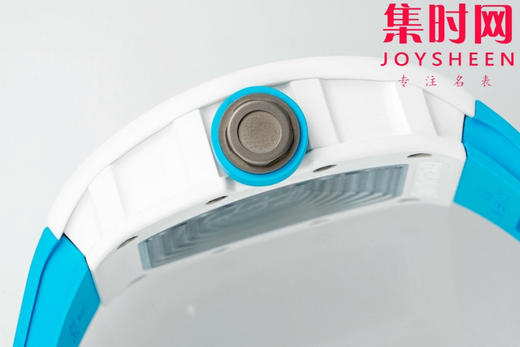 理查德米勒 APS新款RM055 RM55 陶瓷壳 蒂芙尼蓝 男士腕表 丹东RMUL2一体机 里查德以其轻便时尚为主题，我们所有的金属件都采用钛金属制作同步原版 商品图8