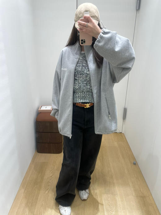 缪缪 25早秋新款拉链卫衣 订织订染秘鲁ROW御用面料 （TM） 商品图3