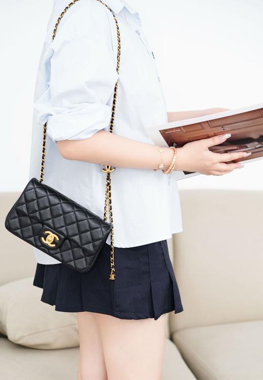 香奈儿 25B 双C链条CF大mini 黑色 25B系列大爆款🎉（LZ） 商品图6