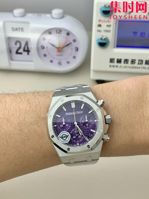 爱彼APS皇家橡树系列26240ST APS26240紫盘 男士腕表 4401一体机 商品图5