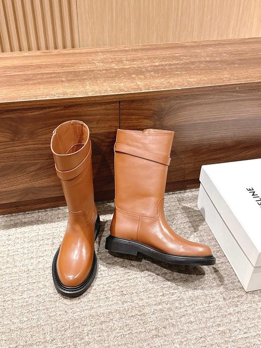 赛琳 秋冬新品复古平跟高靴 这一季好看的款式真的是很多（ZX*DBG） 商品图2