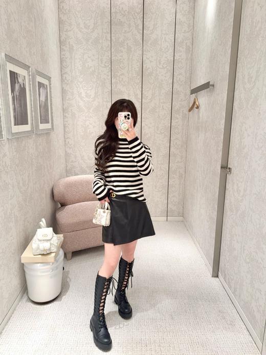 迪奥 25FW秋冬新款 海军风肩扣条纹针织毛衣（DQJ*MM） 商品图4