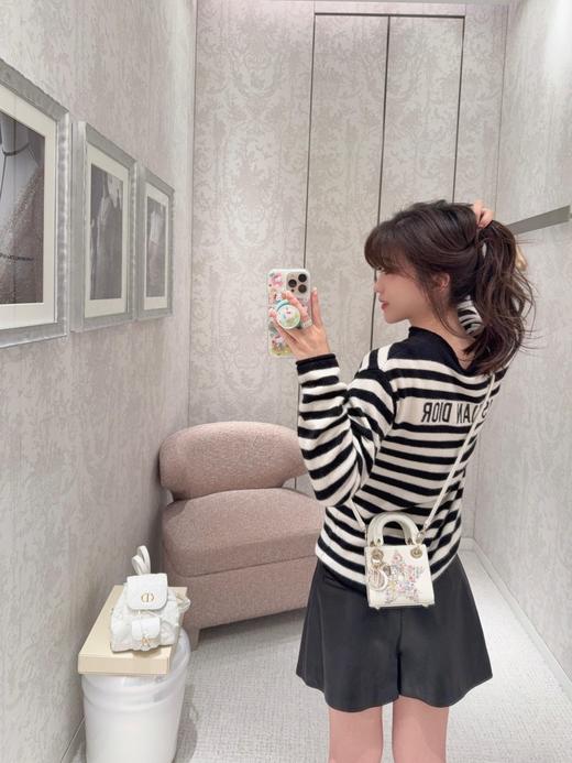 迪奥 25FW秋冬新款 海军风肩扣条纹针织毛衣（DQJ*MM） 商品图3