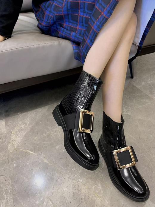 RV 经典方扣切尔西短靴 （ZX*DBG） 商品图7