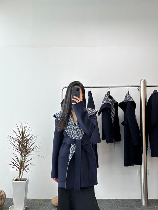 迪奥 经典双面浴袍连帽大衣 中长款（SZX） 商品图3