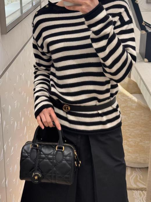 迪奥 25FW秋冬新款 海军风肩扣条纹针织毛衣（DQJ*MM） 商品图5