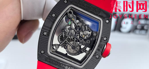 理查德米勒 APS新款RM055 RM55 黑红碳 碳纤维壳 男士腕表 丹东RMUL2一体机 里查德以其轻便时尚为主题，我们所有的金属件都采用钛金属制作同步原版 商品图5