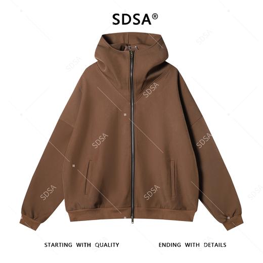 5002SDSA男士秋冬新款痞帅男装韩版拼接拉链立领连帽卫衣百搭宽松外套 商品图1