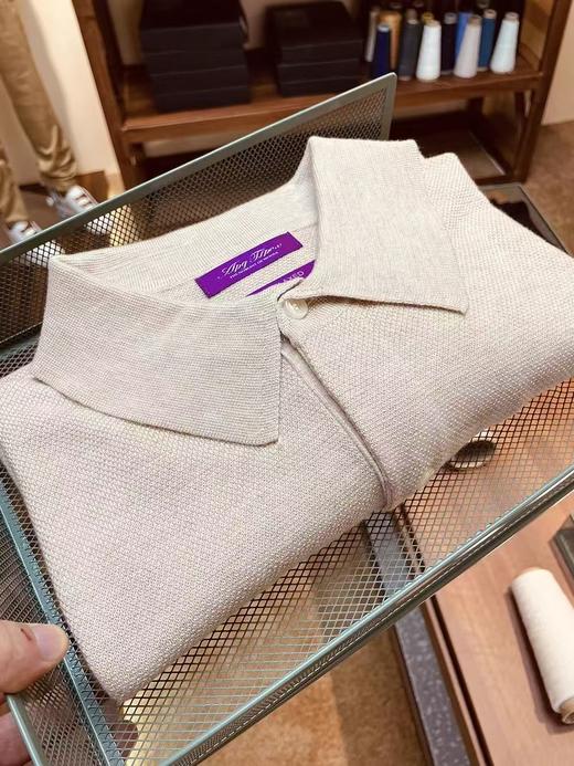 柜8K+牛货！Purple Label 天丝+羊毛2025秋冬男士轻奢柔软polo针织 商品图5