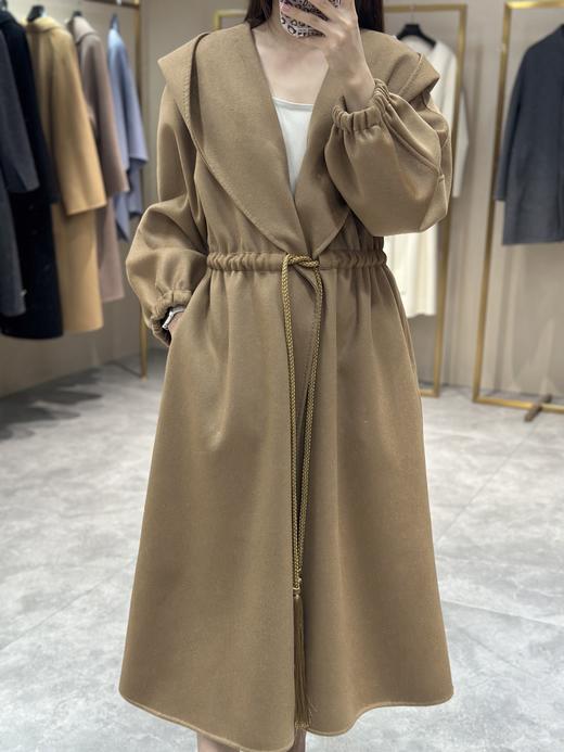 【只可换码，不退货】MaxMara 连帽抽绳羊绒大衣（HN） 商品图5