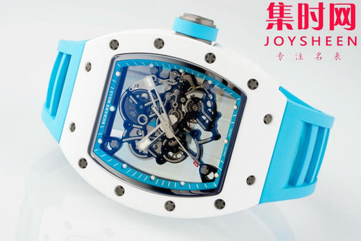 理查德米勒 APS新款RM055 RM55 陶瓷壳 蒂芙尼蓝 男士腕表 丹东RMUL2一体机 里查德以其轻便时尚为主题，我们所有的金属件都采用钛金属制作同步原版 商品图4