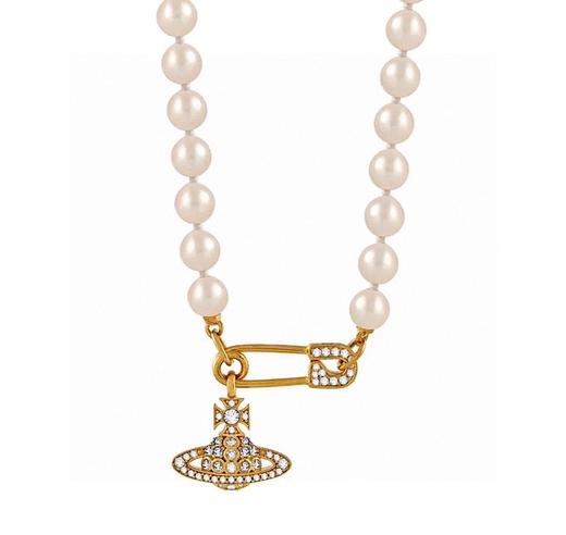 西太后土星吊坠别针浮雕安全别针项链男女同款情侣款 -（XK） 商品图7