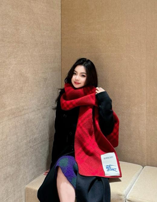 巴宝莉 战马格纹长巾  全网火爆的全智贤同款围巾（ZT*DSX） 商品图10