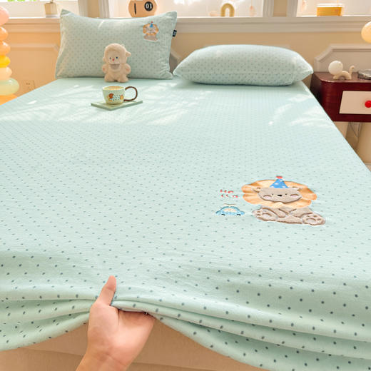 【清仓79元三件套】A类高克重贴布绣牛奶绒床笠+枕套*2【不支持退换货】 商品图11