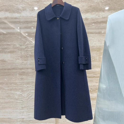 XT 2522翻领大衣女双面绒高级感羊毛呢子妈妈装外套 商品图2