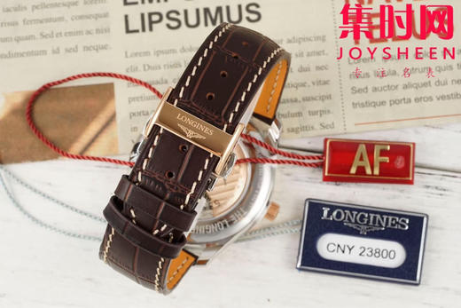 AF浪琴名匠3点历系列 名匠40mm 间玫金钻面 男士腕表
机芯：搭载2892改L888.5 商品图8