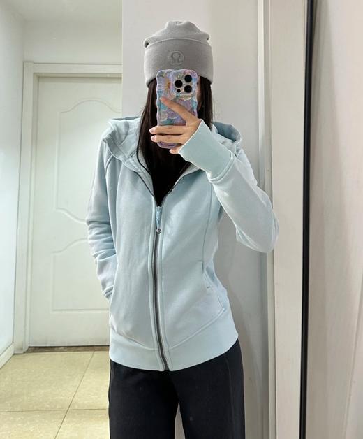 露露 极简风合身开衫拉链纯色加绒舒适简约百搭外套 （EJ） 商品图2